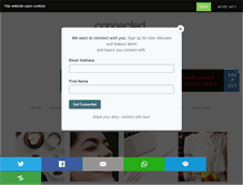 Tablet Screenshot of connectedwomanmag.com